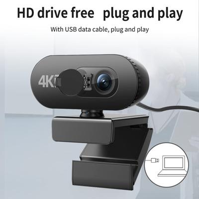 4K Full Hd Web Kamerası Pc İçin Web Kamerası Mini Web Kamerası Mikrofonlu USB Otomatik Odaklama Akış Kamerası Bilgisayar Dizüstü Bilgisayar İçin