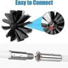 22 Pcs Chimney Cleaning Brush,duct Vent Cleaning Set with 18 Nylon Rods,for Fireplace/dryer Vent /s