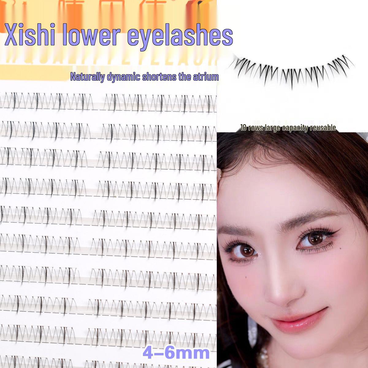 

Jie Gu De Four Beauties Glue-Free Natural Short Segment Lower False Eyelashes