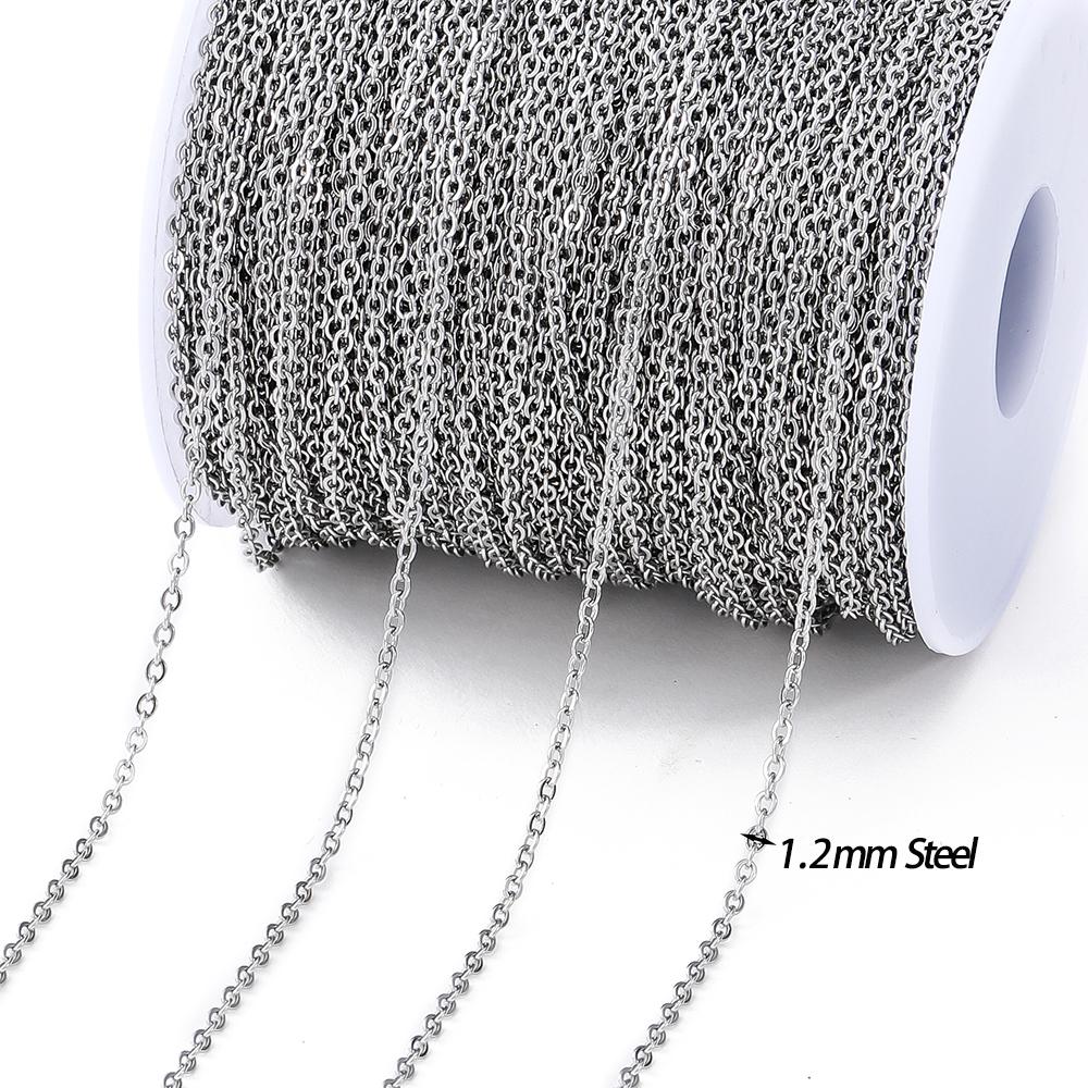 

2Meters DIY Jewelry Making Chain 7 Types 14K Gold Plated Brass Round Link Cable Chains For Needlework diy Jewelry Accessories 2Meters