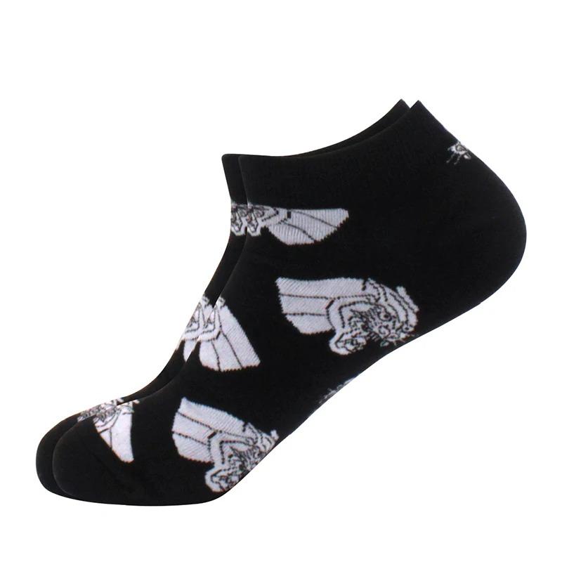 Herrensocken Bootssocken Freizeit Präzisionsbaumwolle Gitter Astronaut Rautenmuster, Skateboard, lustig, Bootssocken