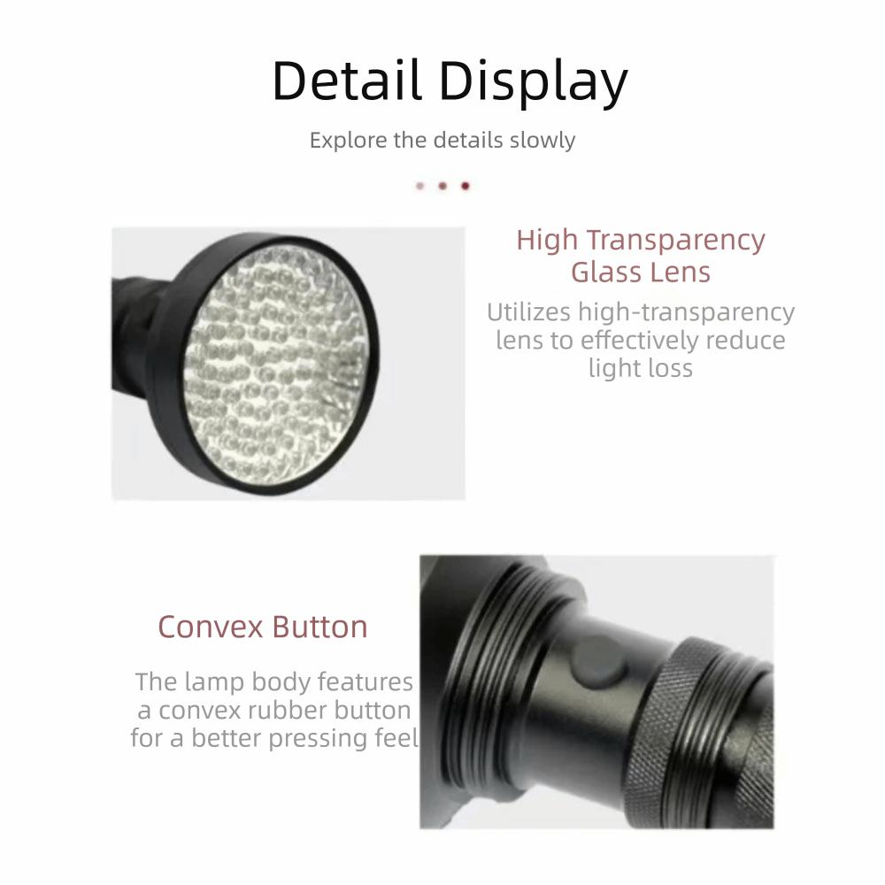 51 High-power LED UV Led Torch Portable Design Ultraviolet Flashlight UV Flashlight  Resin Curing