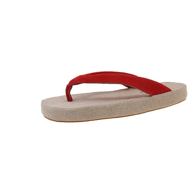 

Spot version~ Grape mother has a pair of the same style for everyone~ Minimalist toe beach vacation fashionable contrasting color versatile flip-flops 40