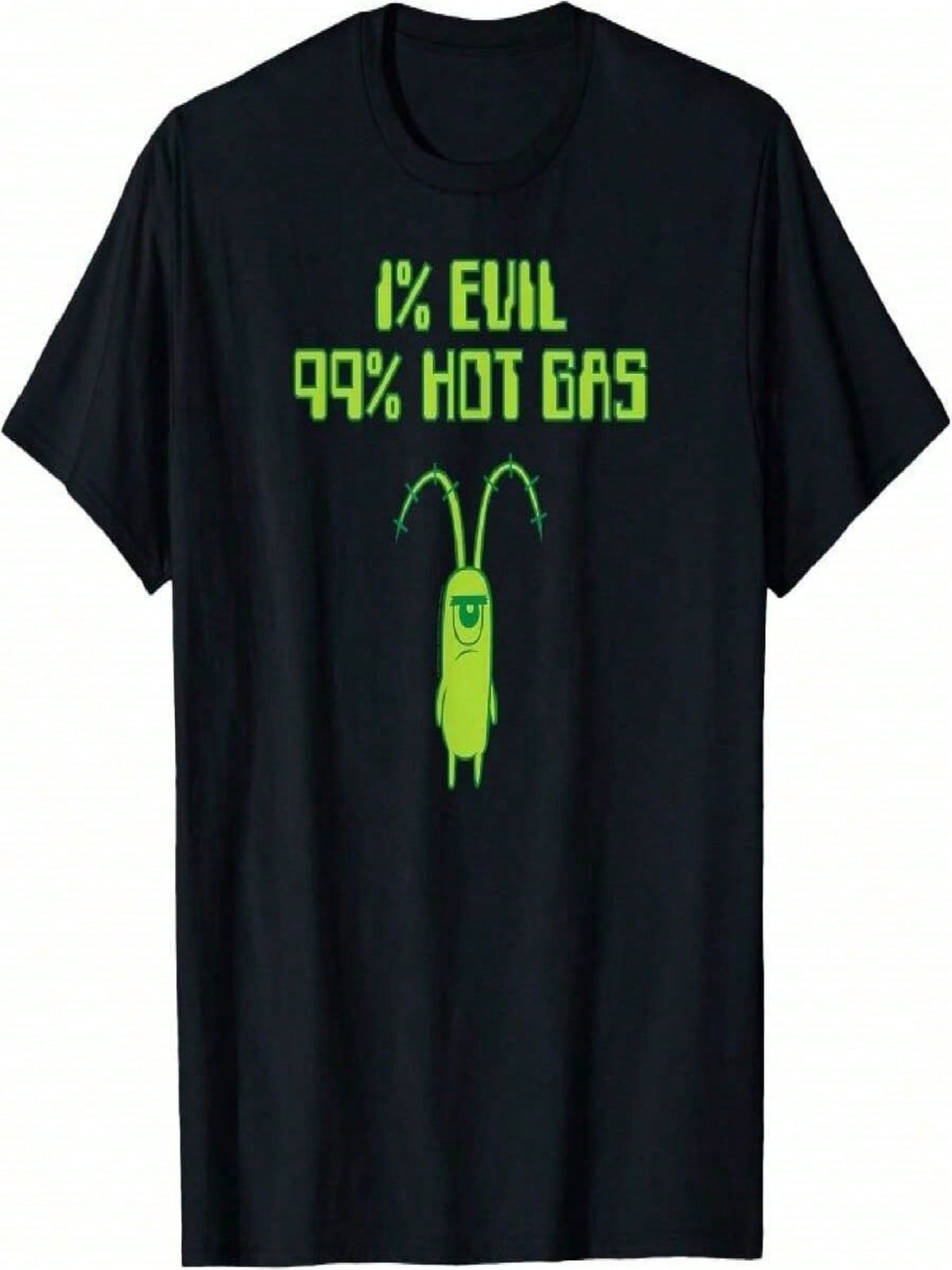 SpongeBobs SquarePantss - Plankton 1% Evil 99% Hot Gas T-Shirt S разноцветный