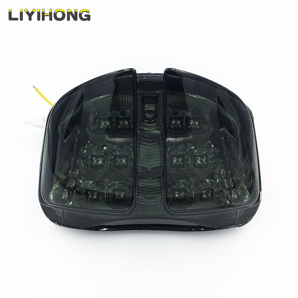 For Suzuki GSXR600 GSXR750 GSXR 600 750 2006 2007 K6 Chrome Rear Tail Light Brake Turn Signals Integrated Light Motorcycle Light
