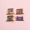 Eyecatching Building Colorful Style Brooch Unique Alloy Pin Accessory Versatile