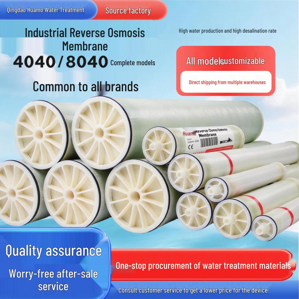 Huamo 4040 Industrial Anti-Pollution RO Membrane - Universal 4/8 Inch Water Purification