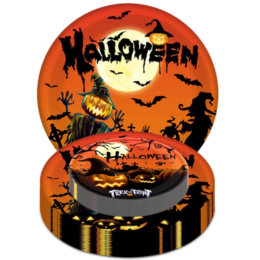 10st Simulering Halloween Engångs Porslin Halloween Fest Dekoration Tillbehör