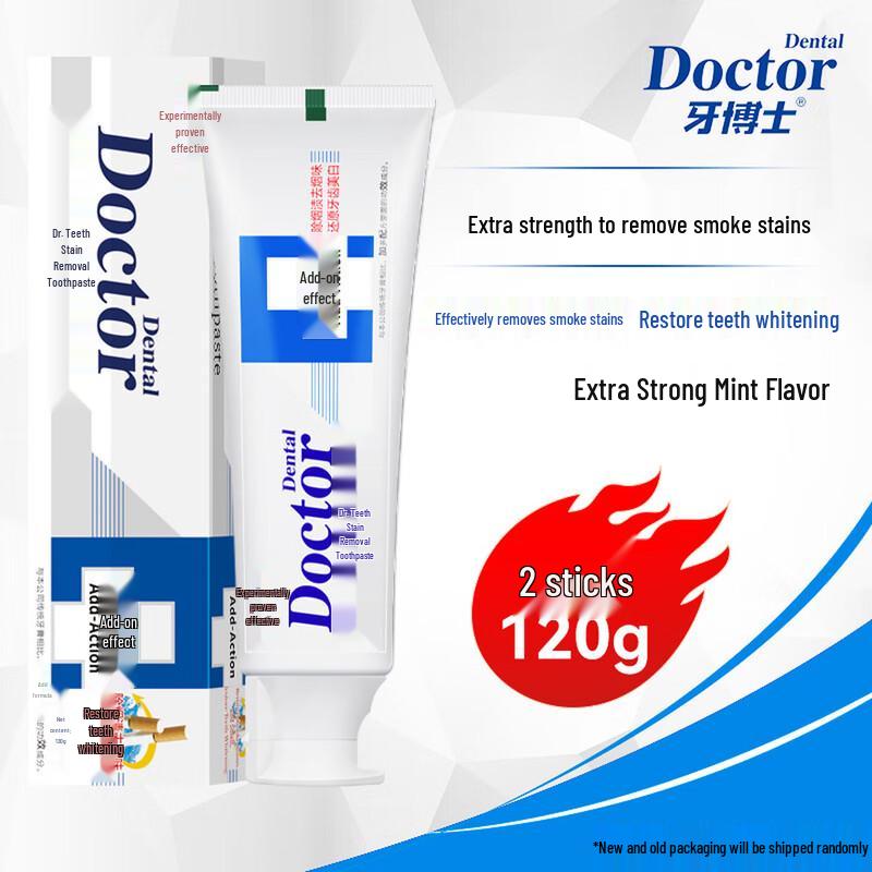 Dr. Tooth Plus Anti-Stain Whitening Toothpaste (2 x 120g)