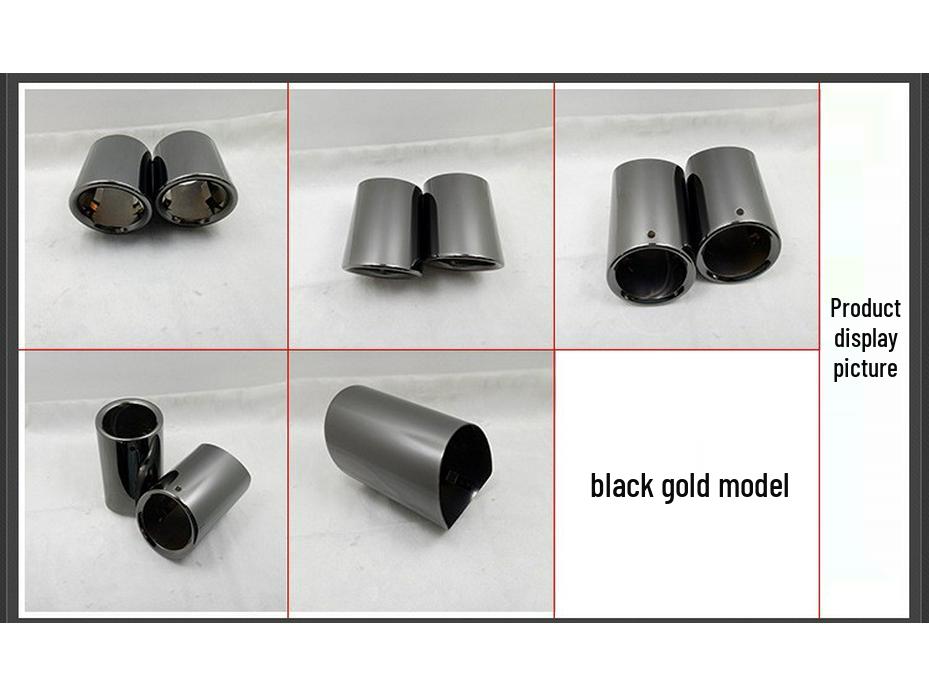 Compatible with BMW 5 Series & X Models: 520Li, 523Li, 535Li, 528Li, 325Li, X1, X3 Exhaust Tailpipe