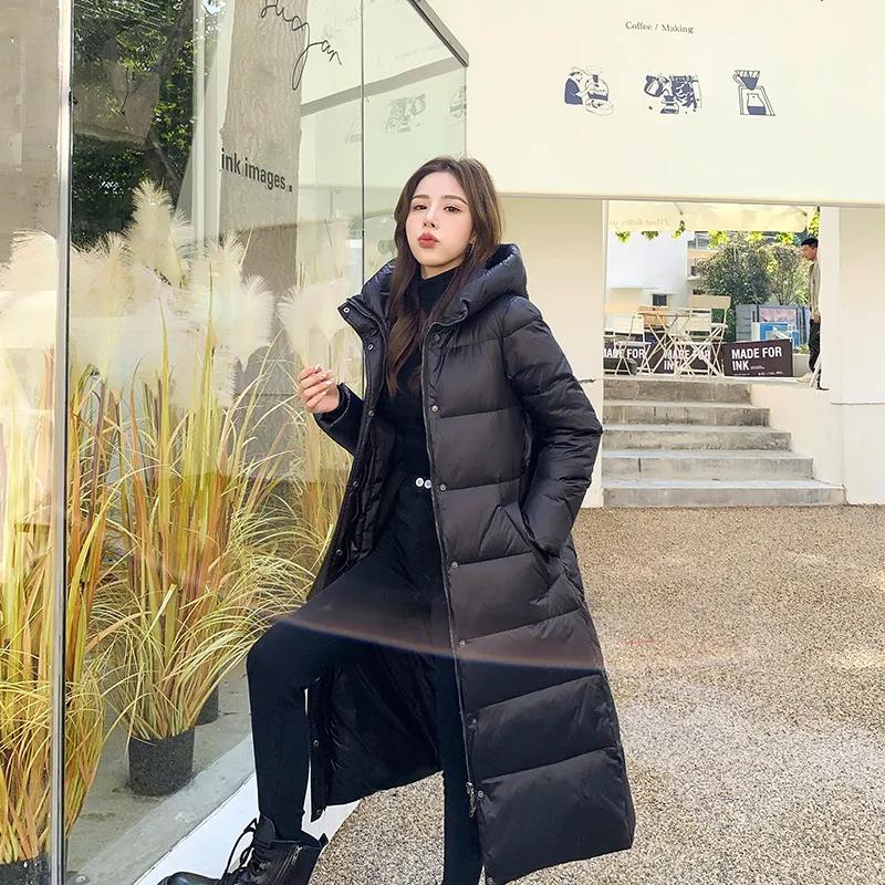 Women's Winter Thick Long Jacket Plus Size Parkas Outwear Loose Windproof Hooded Snow Coat Female