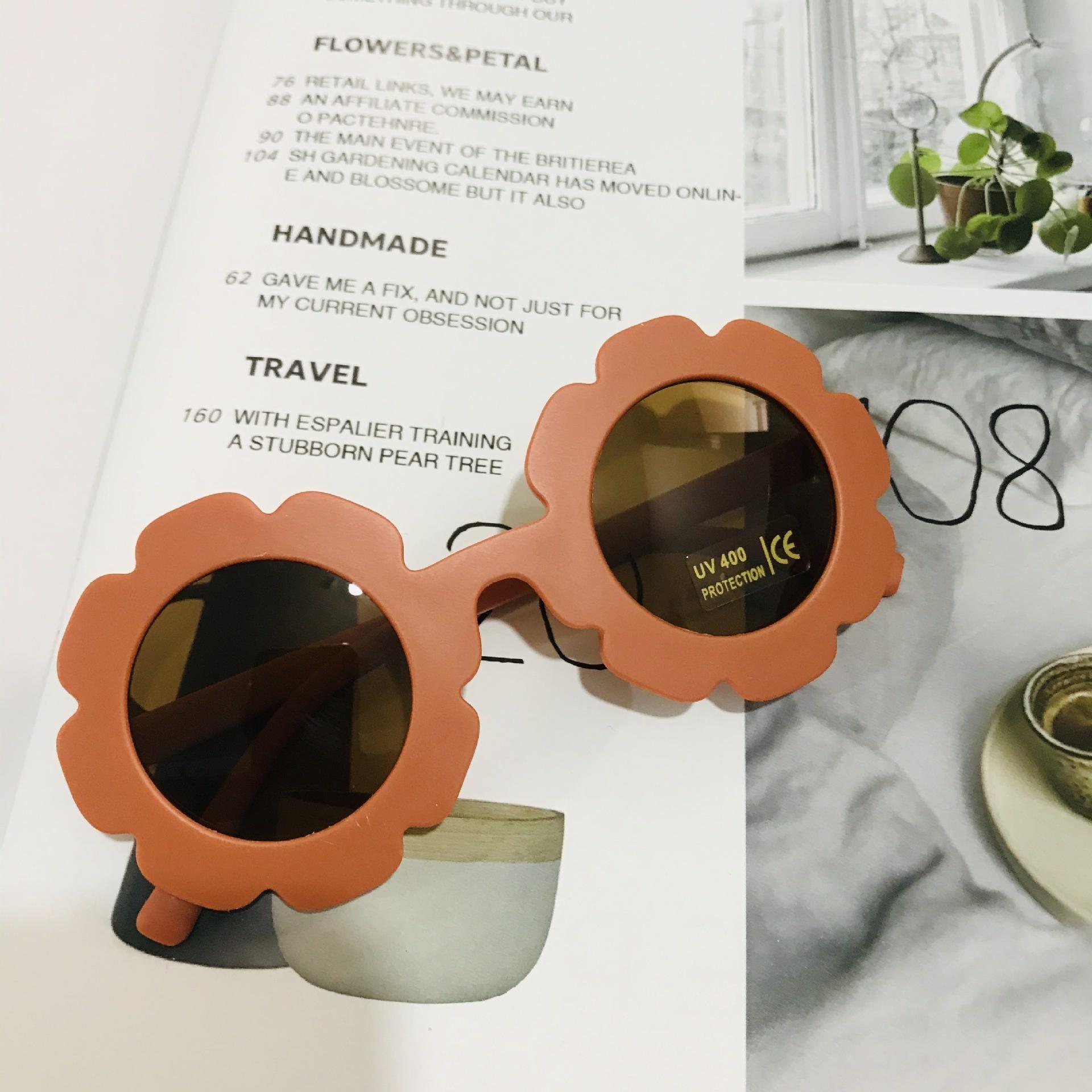 

2023 new cute children s frosted glasses color series baby sunglasses оранжевый