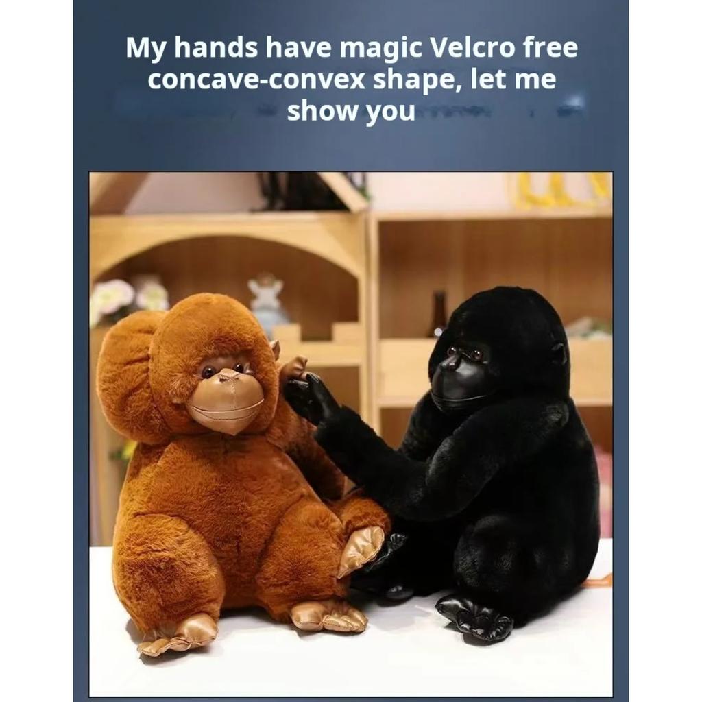 20/30cm Zlobivá gorila Panenka Plyšová Hračka Ručně vyráběná Panenka Kreslený Anime Roztomilý Polštář Polštářek Domácí Dekorace Dětské Narozeniny G