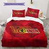 1. FC Union Berlin Muster Bettwäsche Bettdecken-Set Heimdekoration Geschenk (1 Bettbezug + 2 Kissenbezüge (ohne Füllung)).xwn