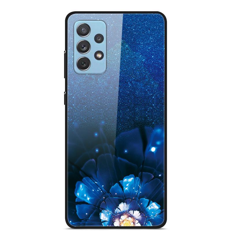 

For Samsung A52 A72 2021 Case Hard Tempered Glass Case Back Cover For Samsung Galaxy A52 A72 A 52 A 72 Case Protective Bumper A72