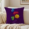 Housse de coussin taie d'oreiller Jeu de puzzle classique T-Tetris Anti-acariens Décoration de canapé de salon Coussin Chambre
