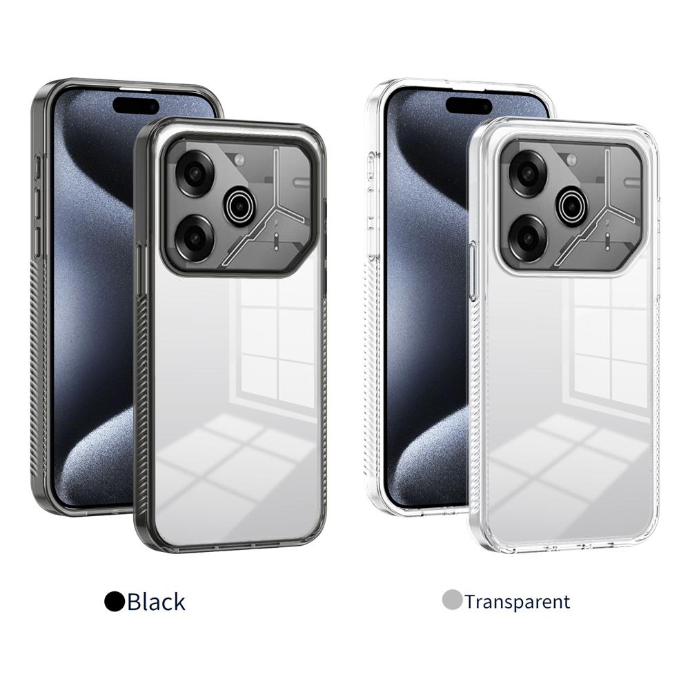 KEYSION Husă Transparentă pentru TECNO Pova 6 Pro 5G TPU Moale+PC Anti-alunecare HD Clar Rezistentă la Șocuri Husă Spate Telefon pentru Tecno Pova 6 Pro