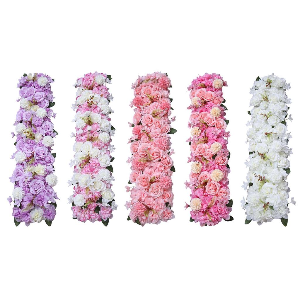 Backdrop Flower Panel Dining Table Centerpiece Romantic Decoration Floral Panel for Wedding Birthday Ceremony Reception Graduate