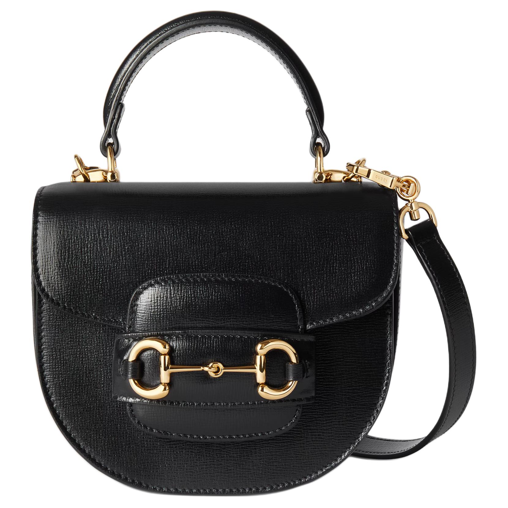 

Gucci Horsebit 1955 Detachable Shoulder Strap Leather Mini Shoulder Crossbody Bag Women bags Black 781387-1AAQD-1000 Gift Set(Basic Set+Box+Shopping Bag)