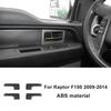 Interior Door Handle Frame Decor Cover Trims for Ford F-150 2009-14 Carbon Fiber