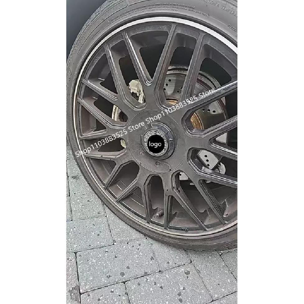 4pcs No Light 75mm Car Suspended Wheel Center New Style Base Hub Cap for Brabus Car After 2021 ML GL E C S S400 ML350 GL450 E300