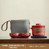 Outdoor camping tea making Yanhe Aoyama bird travel tea set activities business meeting souvenir