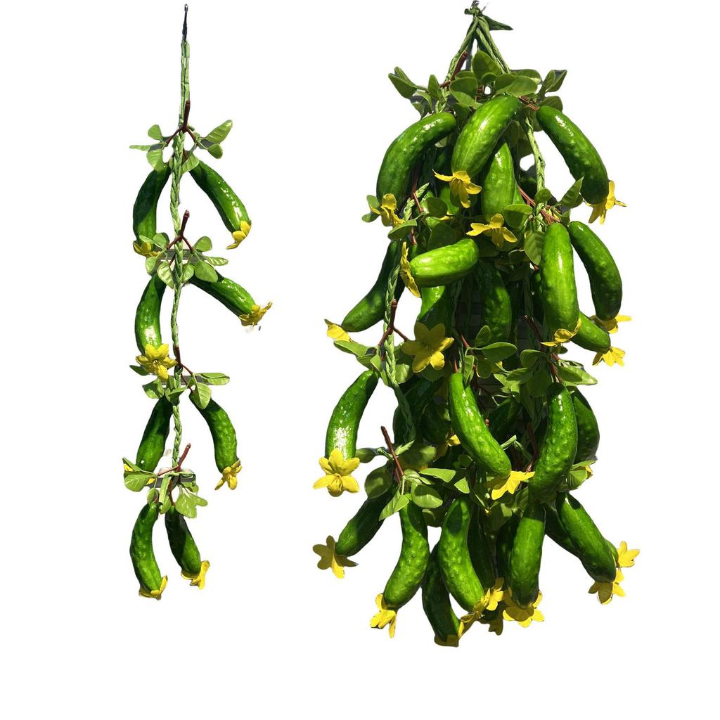 Realistic Hanging Vegetable String: Chili, Potato, Corn, Garlic, Peanut Props for Yard or Restaurant Decor