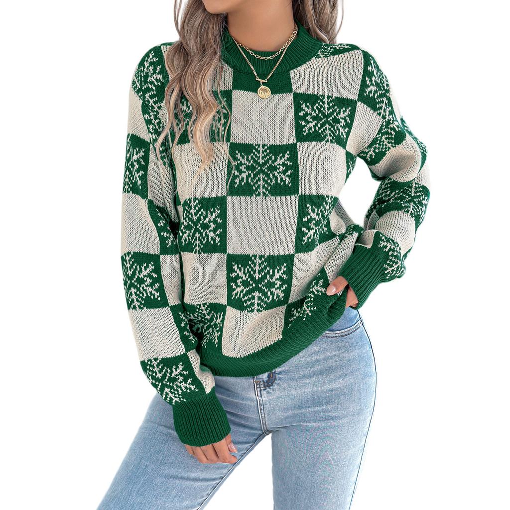 Women's T-Shirt Vintage Floral Print Round Neck Loose Long Sleeve Mid-Length Thumb Leak Top