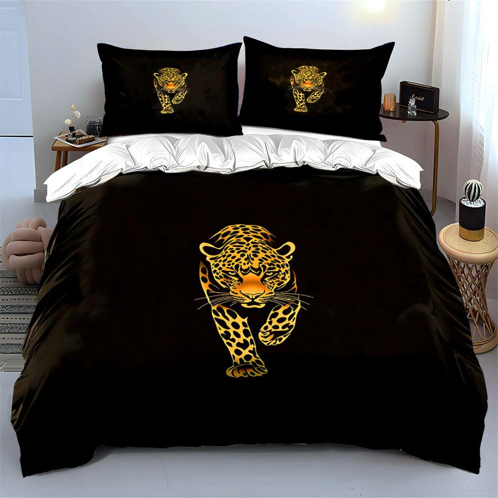 "Fierce Elegance Unleashed." Bedding Sets Duvet Covers Pillowcases(1* Duvet Cover 2* Pillowcases Without Duvet Insert)