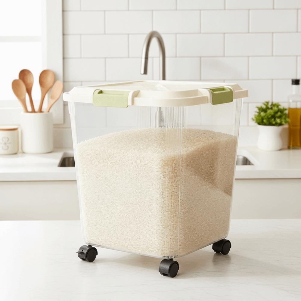 Moisture Proof Pet Food Container Insect Proof Rice Bucket Rice Storage Box  Cereals