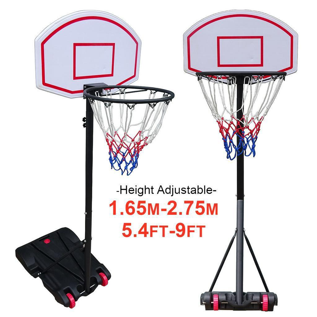 Outdoor-Sport Verstellbares Schießgestell Korbkorb Korbbrett Ausrüstung Erwachsene Kinder Indoor Mobiler Basketballständer Korb