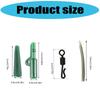 Fishing Gear Accessories Fishing Tackle Leads Clip Fast Change Swivels Anti Entanglement Sleeves for Rigs 40pcs