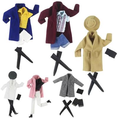 Handmade BABI CLOTHES Woolen Coat Outfit for 11.5 Inch 30cm Doll Bjd Clothes Many Style Gifts for Doll Accessories #02
