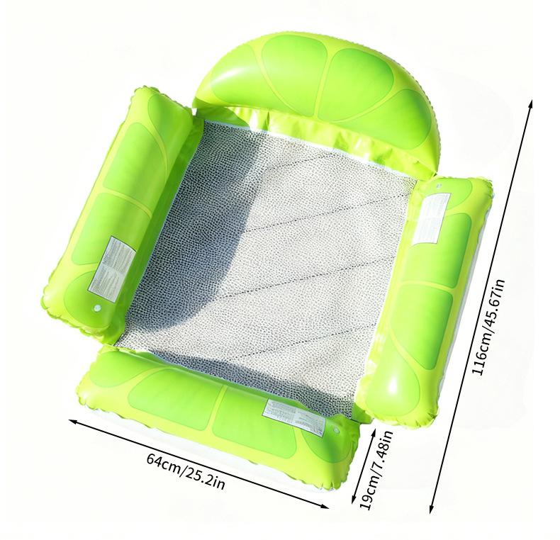 Foldable Fruits Floating Water Hammock Lounger Water Toys Inflatable Floating Bed Chair Summer Swimming Pool Water Hammock Bed