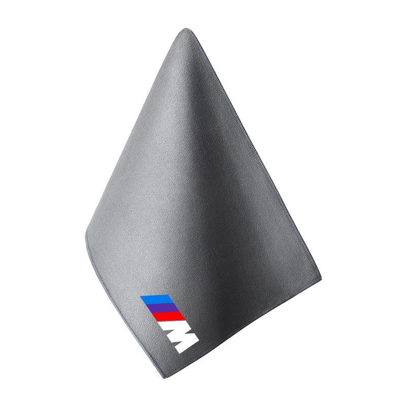 Microfiber Towel Car Cleaning Care Accessories For BMW M Emblem M1 E46 E36 E34 F10 E90 F30 E60 F30 E53 E30 E87 F32 E91