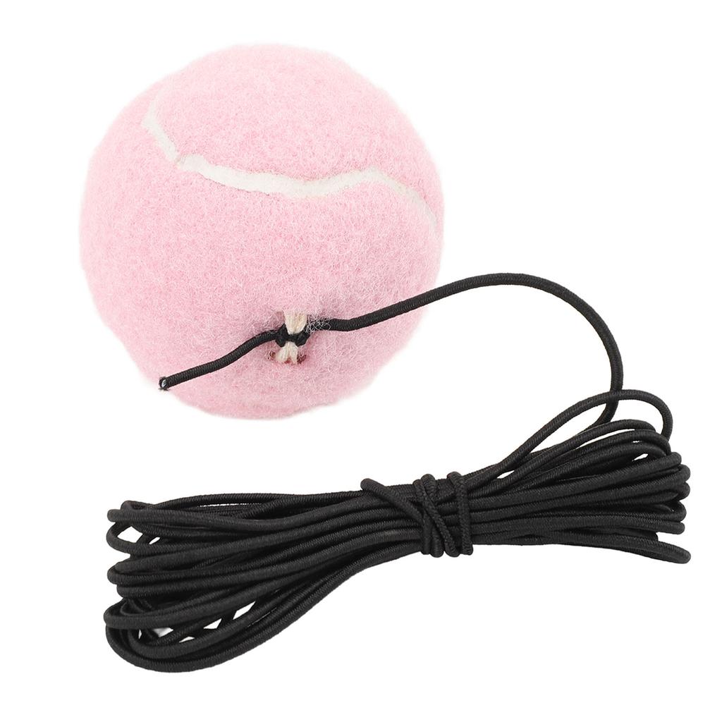 Tennis Training Ball with String Tennis Trainer Balls Self Practice Training Sport Tool for Outdoor Activities Pink
