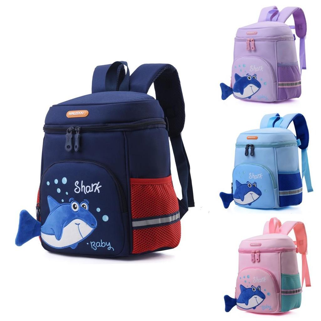 Adorable Shark Backpack For Kids Lightweight Stylish Water Bucket Design For School