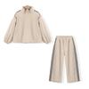 Montagut Girls' Half-Zip Sweatshirt & Wide-Leg Pants Set