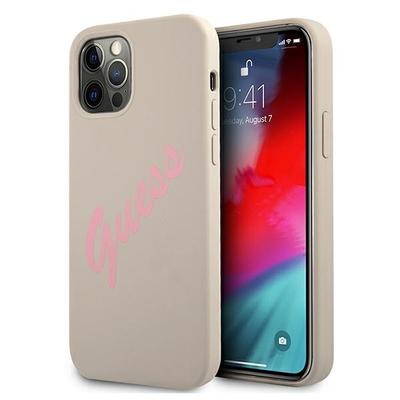 Guess Guhcp12Mlsvsgp Iphone 12/12 Pro 6.1 Szaro Różowy/Grey Pink Hardcase Silicone Vintage