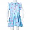 Children s dress with buttons sleeveless blue size 128