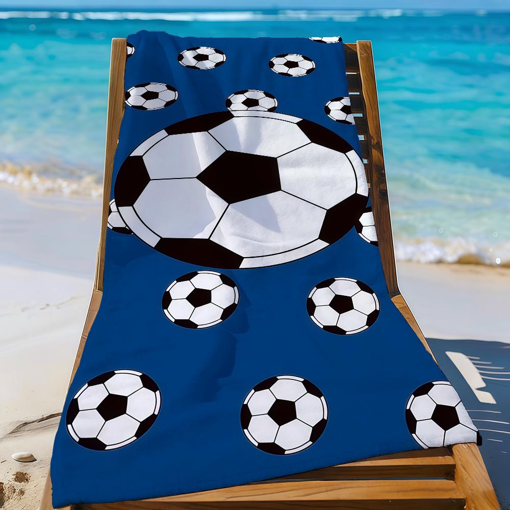 Fußball Handtuch Sport Schnelltrocknend Reise Camping Sandfest Weich Leicht Groß Strandtuch
