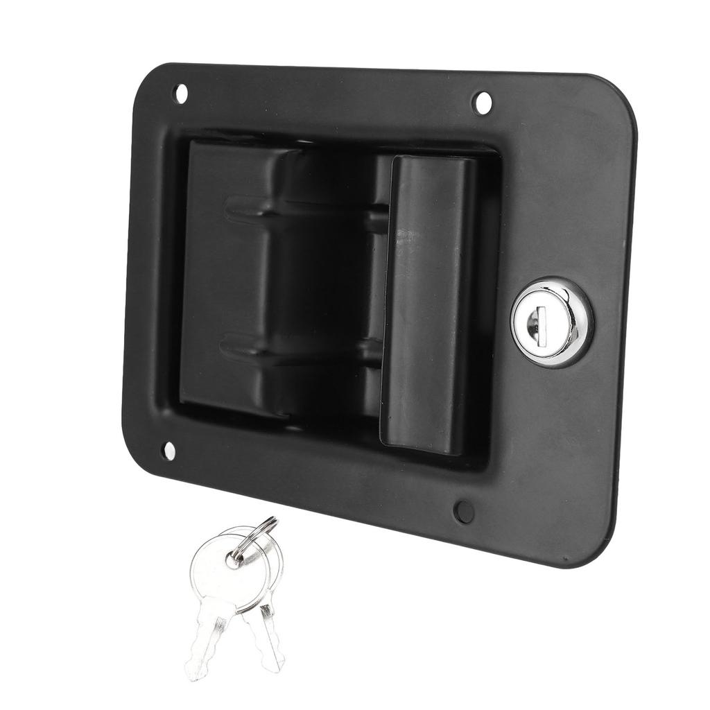162 X 115mm Toolbox Handle Latch Heavy Duty Stainless Steel with Key Truck Tool Box Latch for Caravan RV Vehicles