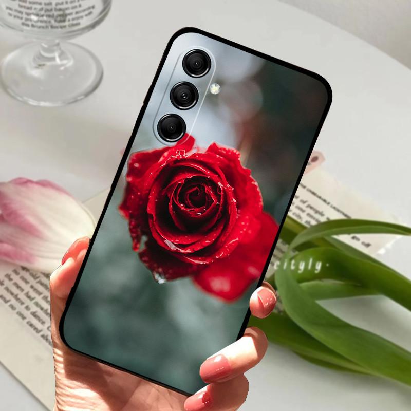 For Samsung A14 4G A 14 M14 5G Case Painted TPU Soft Silicone Black Funda for Samsung Galaxy A14 A145F Bumper GalaxyA14 M 14 Bag