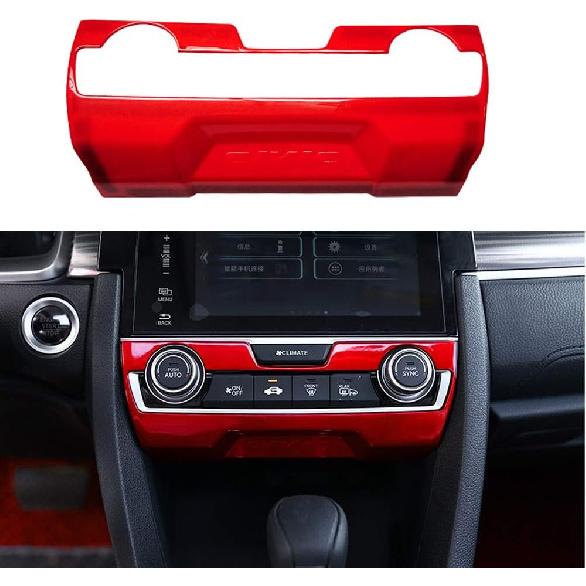 

XITER 1 шт. ABS инженерный пластик салон автомобиля центральный пульт управления кондиционером рамка панель крышка отделка автомобильные аксессуары для Honda 10th Civic чёрный