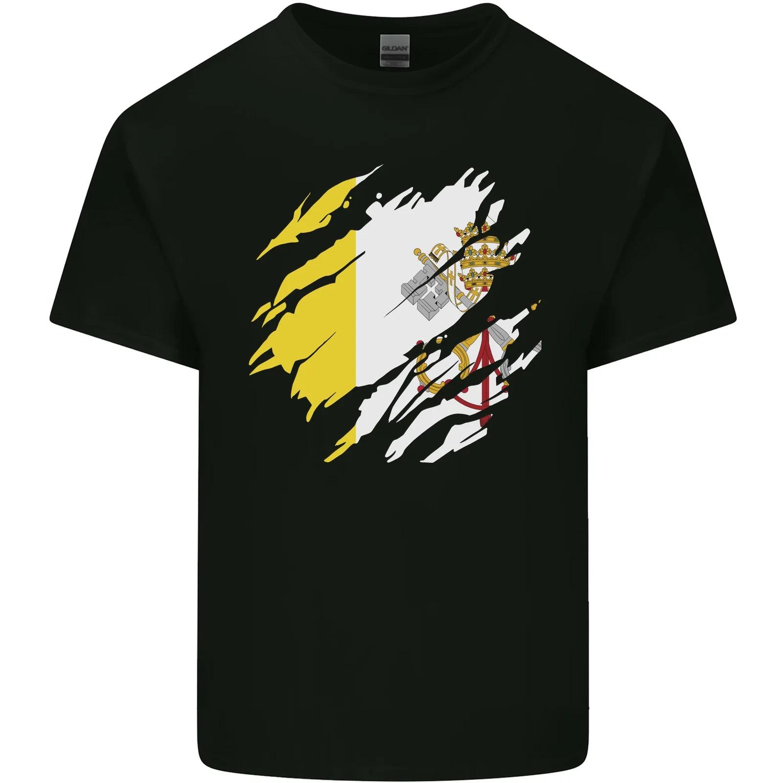 Torn Vatican Flag Day Kids T-Shirt Childrens S