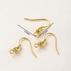 14k Gold-Plated Hollow Ball Ear Hooks - DIY Earring Accessories