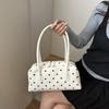 Yogodlns New Large Capacity Shoulder Bags Zipper Polka Dot Bowling Underarm Bags For Women Minimalist Shopper Handbag