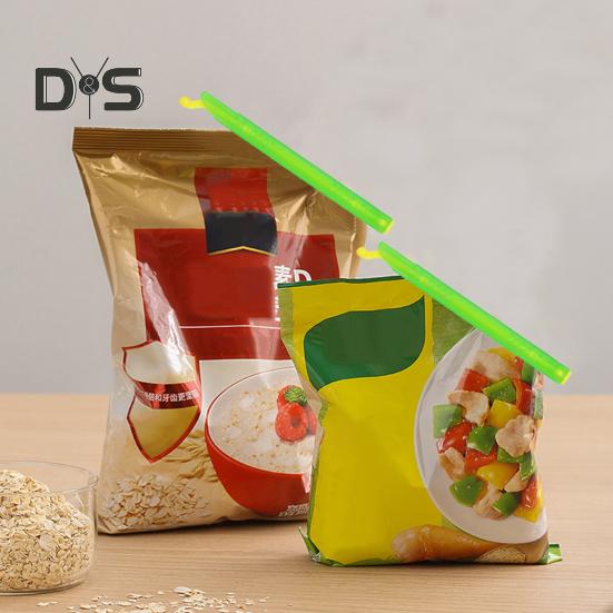 8Pcs Bag Sealer Stick Food Sealing Clamp Stay Freshness Plastic Closure Rods Eco-friendly Airtight Chip Clips Food Storage Sealers