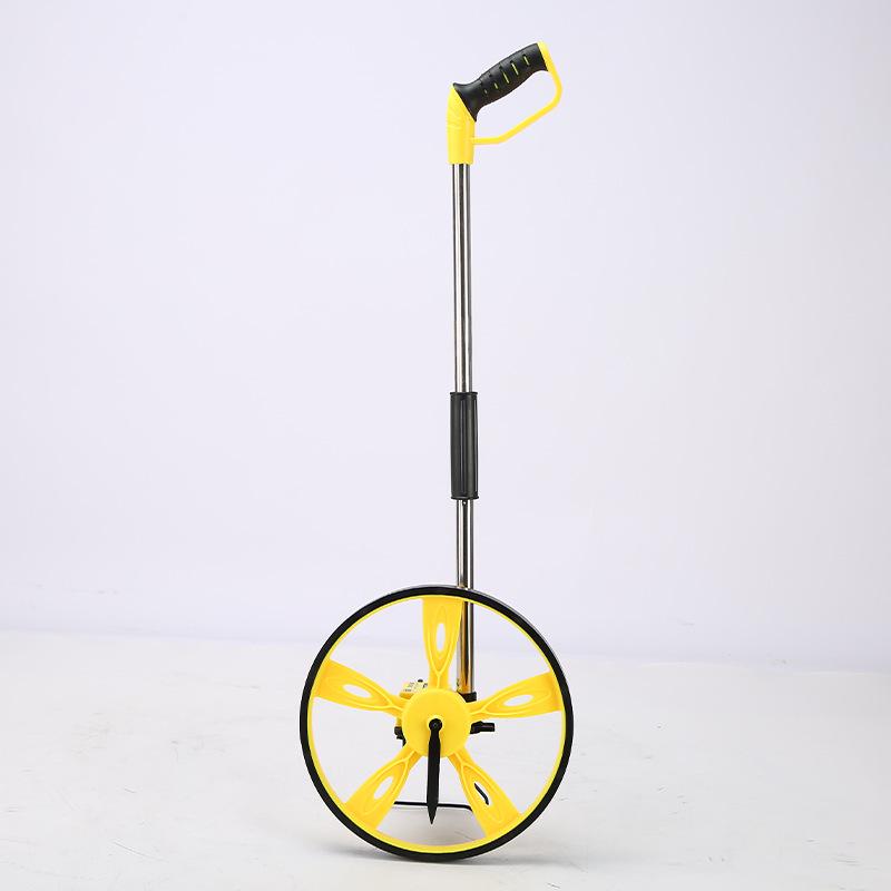 Folding Hand-Push High-Precision Outdoor Measuring Wheel with Rubber-Coated Large Wheel