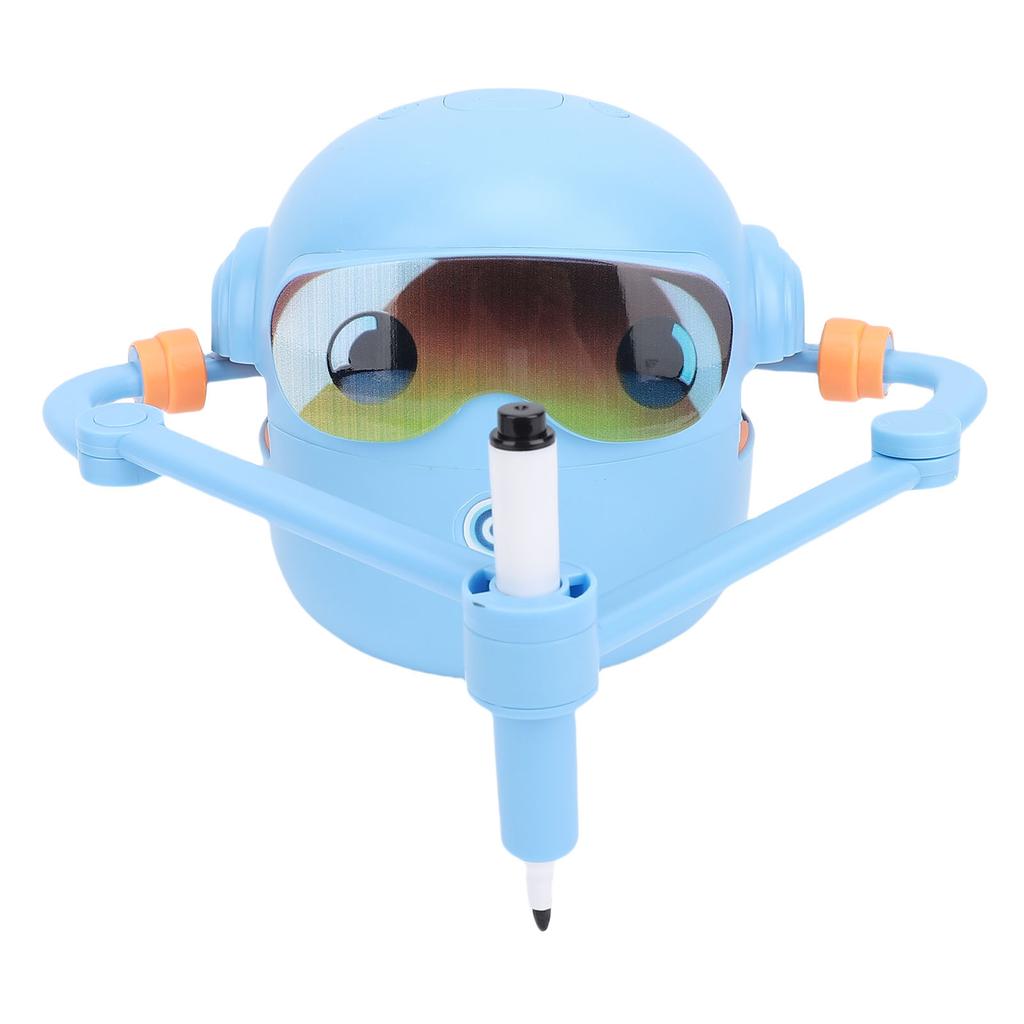 Smart Drawing Robot Voice Interactive Cute Educational Drawing Robot Painting Learning Toy with 100 Cards 14 Pens for